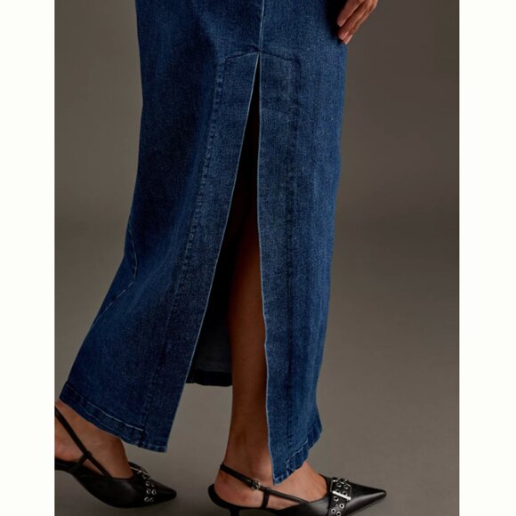 NWT Bardot Eleni Denim Strapless Plunge Midi Dress Size US 12 $179 - Picture 15 of 15